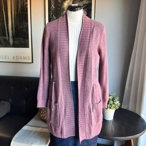 Petite Duster in a Dusty Pink Mauve by Christopher & Banks Sz LP
